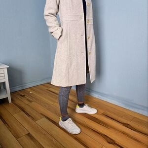 J. Crew long wool coat in size 6